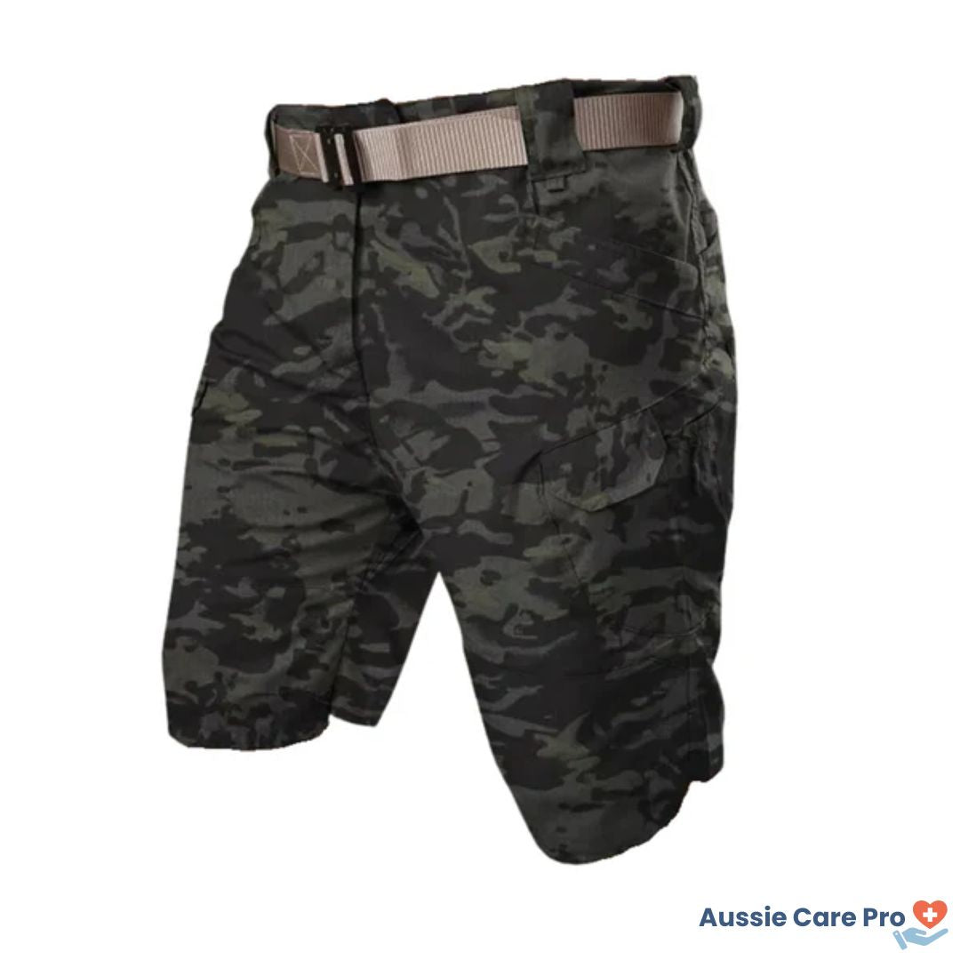 Comfortable Hiking Shorts - Elastic Fit with 6 Pockets
