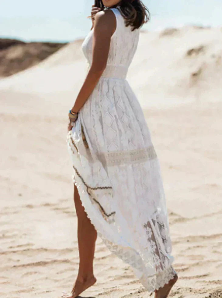 Chic Floral Embroidered Dress