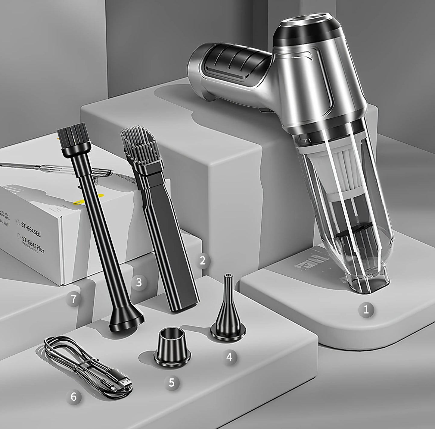 Portable Cordless Hand Vacuum for Home and Car