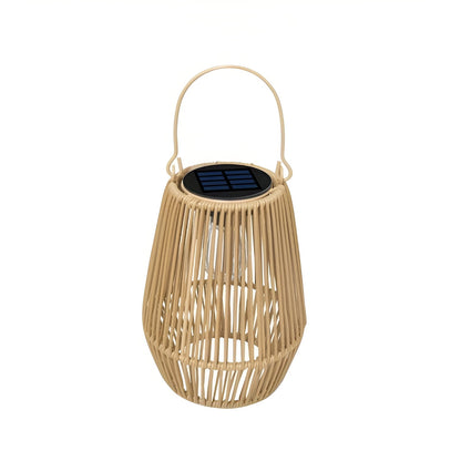 Outdoor Bamboo Solar Powered Lantern Light