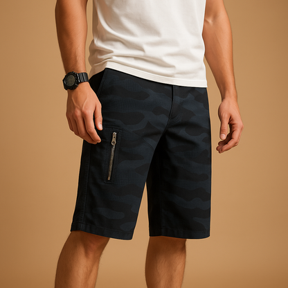 Tactical Khaki Shorts for Men with Extra Pockets