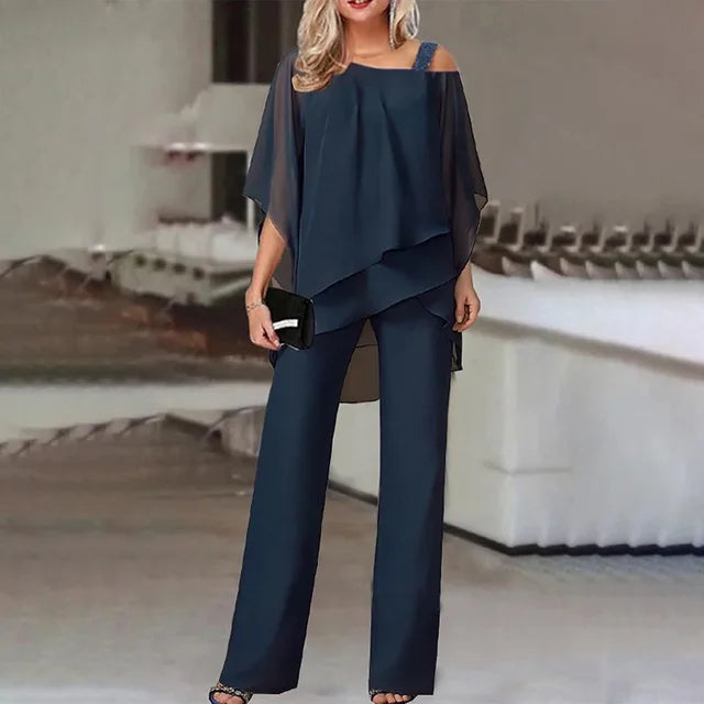 Barbara | Two Piece Pants Set - Comfortable Fabric-5