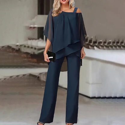Barbara | Two Piece Pants Set - Comfortable Fabric-5