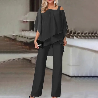 Barbara | Two Piece Pants Set - Comfortable Fabric-1