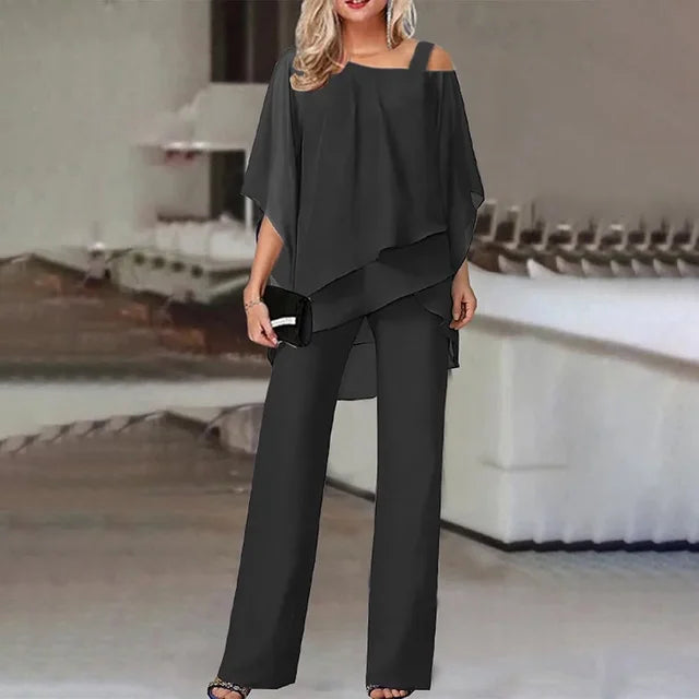 Variant image for Barbara | Two Piece Pants Set - Comfortable Fabric-1