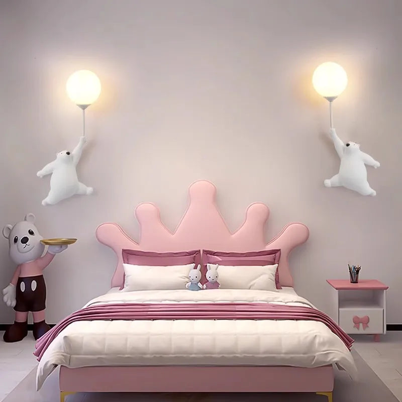 Colorful Kids Night Lamp with 3D Moon Shape