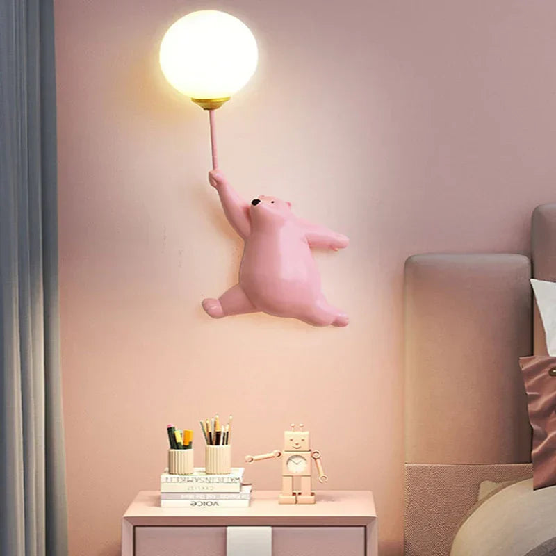 Colorful Kids Night Lamp with 3D Moon Shape