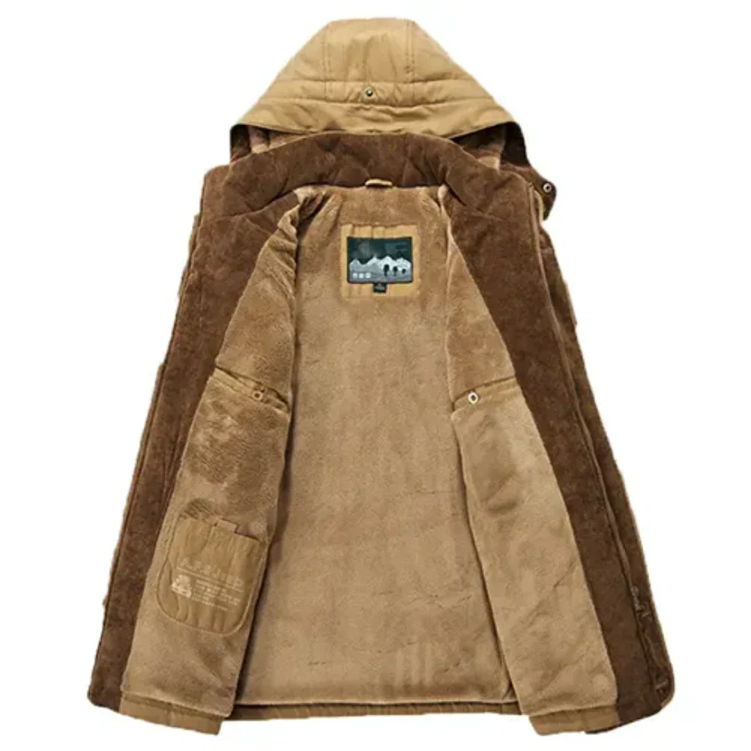Classic Mens Parka Coat with Hood