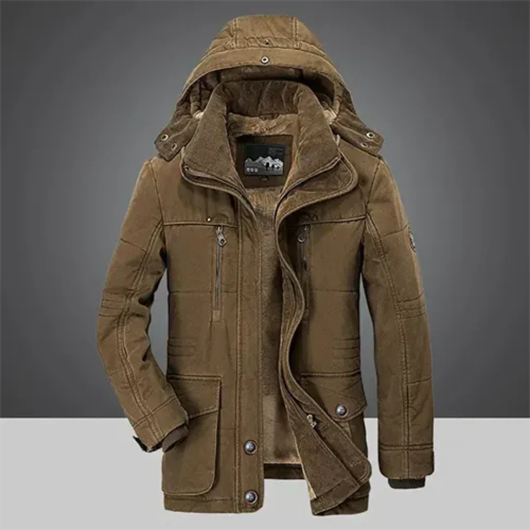 Classic Mens Parka Coat with Hood