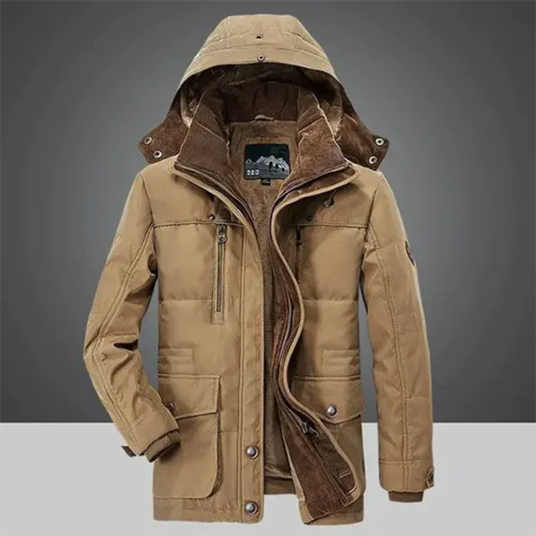 Classic Mens Parka Coat with Hood