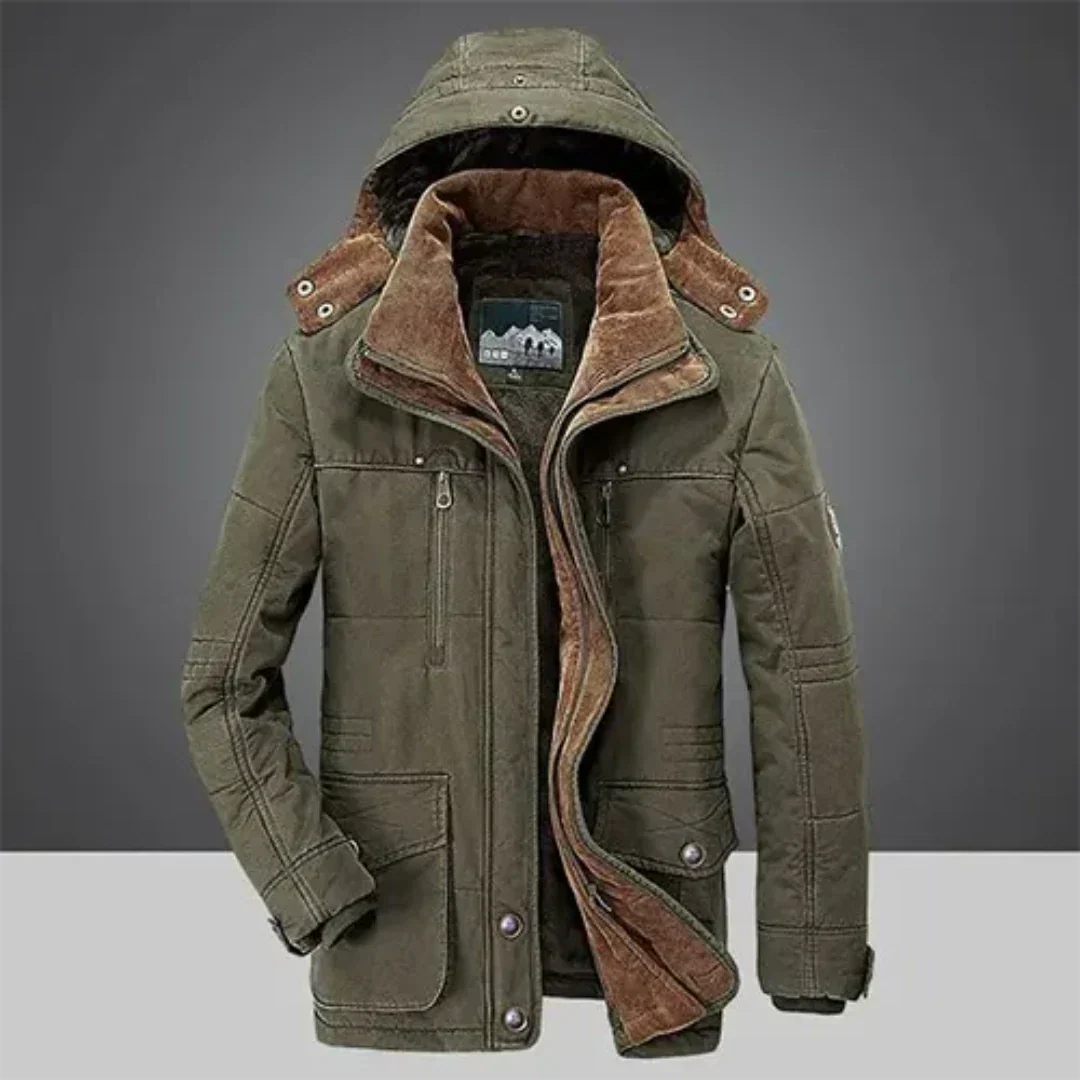 Classic Mens Parka Coat with Hood