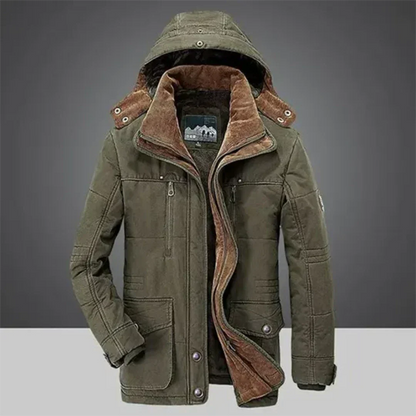 Classic Mens Parka Coat with Hood