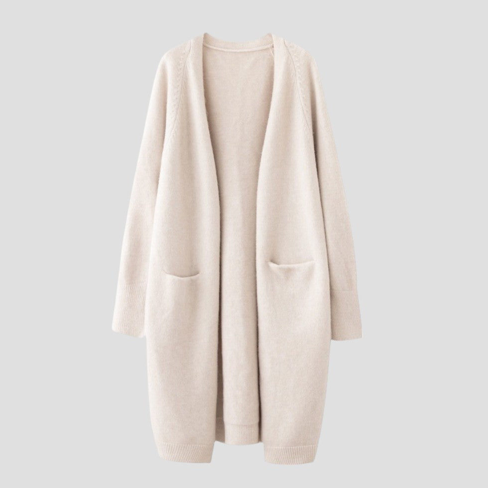 Cashmere Cardigan For Women with long open front 0