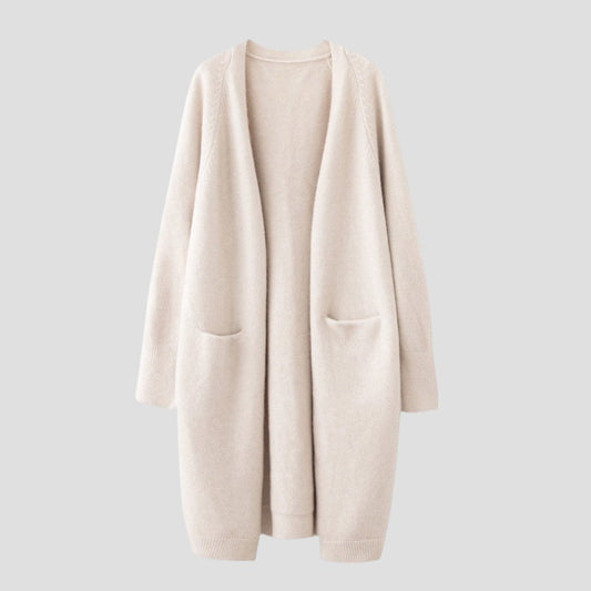 Cashmere Cardigan For Women with long open front 0