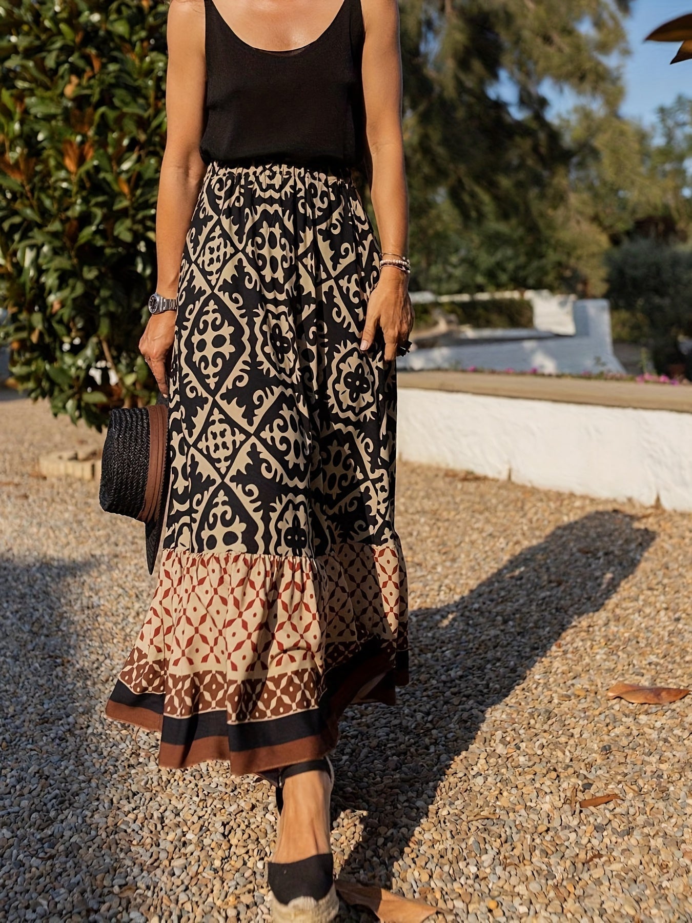 Flowy Long Skirt for Ladies