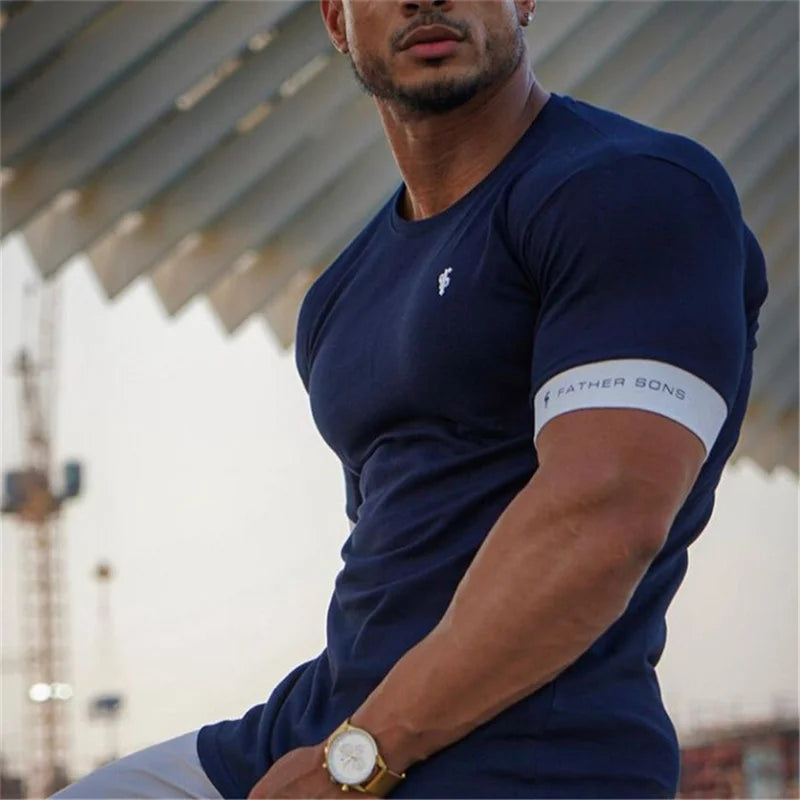 Casual Summer Tee Cotton Short Sleeve Shirt