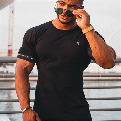 Casual Summer Tee Cotton Short Sleeve Shirt