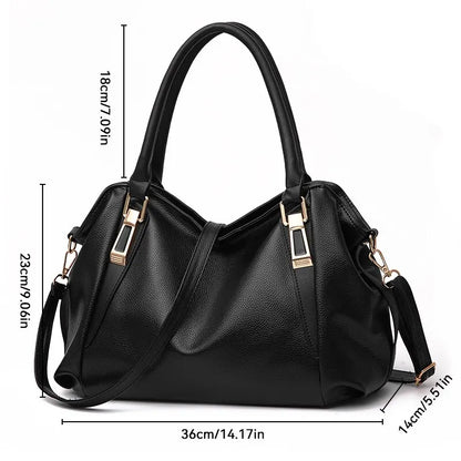 Stylish Fake Leather Tote Bag for Ladies