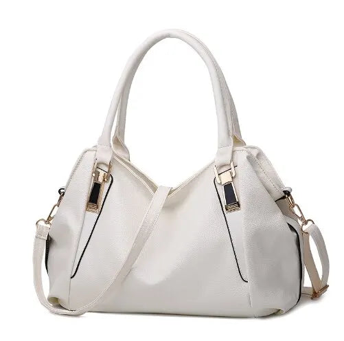 Stylish Fake Leather Tote Bag for Ladies - Luxivelle