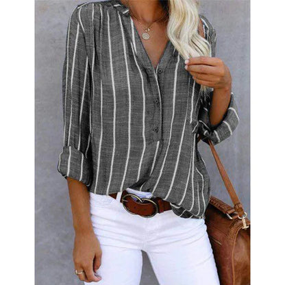 Ladies Classic Striped Blouse