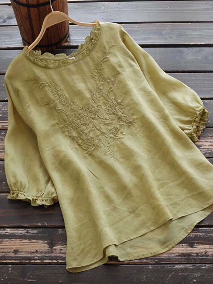 Casual Blouse For Women | Over Thigh Length | Green