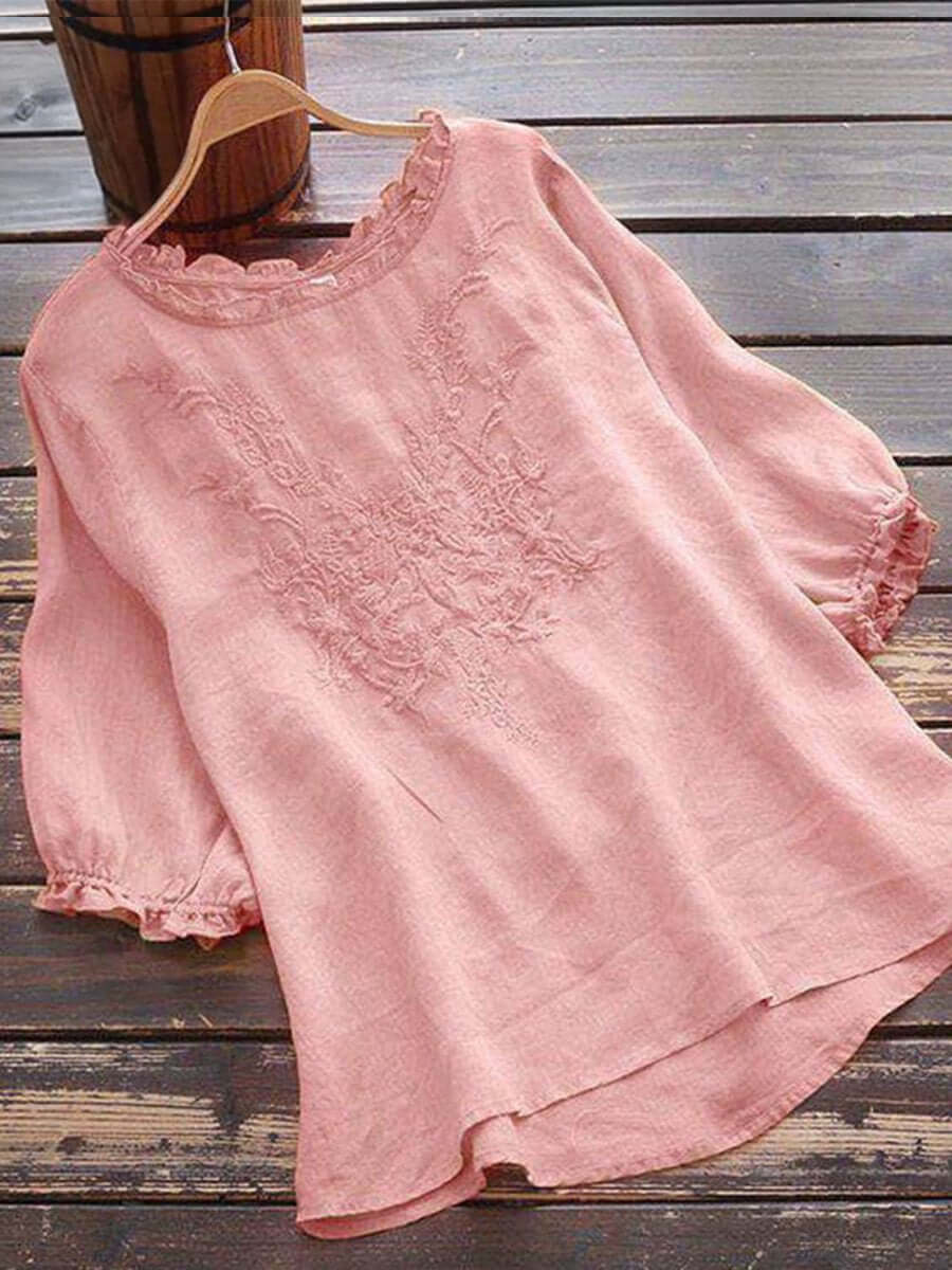 Casual Blouse For Women | Over Thigh Length | Pink