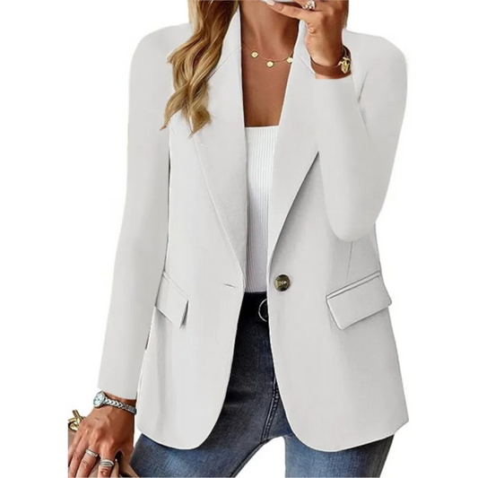 Classic Fit Women's Long Sleeve Blazer Jacket - Luxivelle