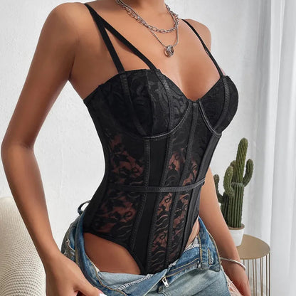 Ladies' Lace Corset Jumpsuit | Night Out Dress