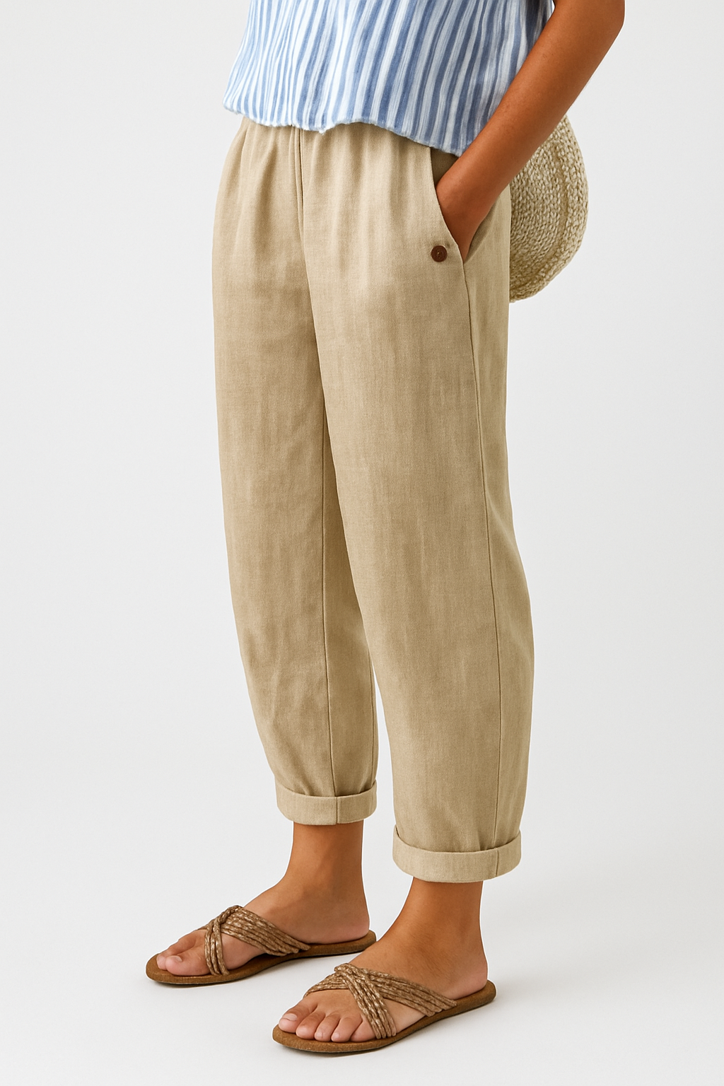 Fashionable Trousers With Side Pockets - Luxivelle
