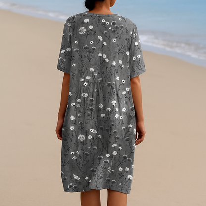 Elegant Grey Flower Girl Dress