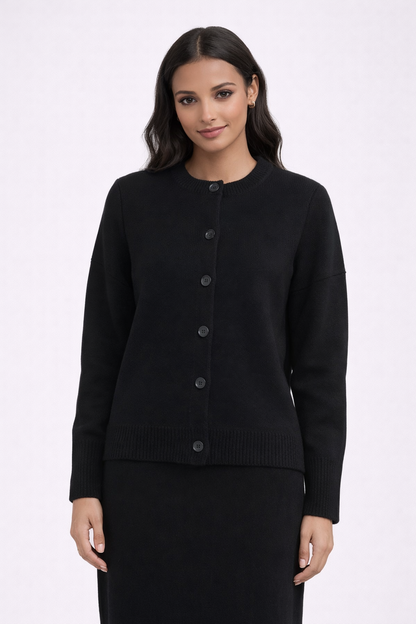 Classic Chic Oversized Women's Cardigan