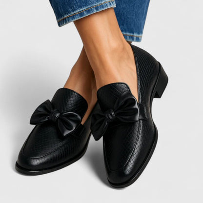 Ladies Elegant Buckle Slip On Shoes
