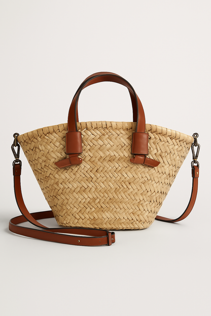 Natural Woven Beach Tote Bag - Luxivelle