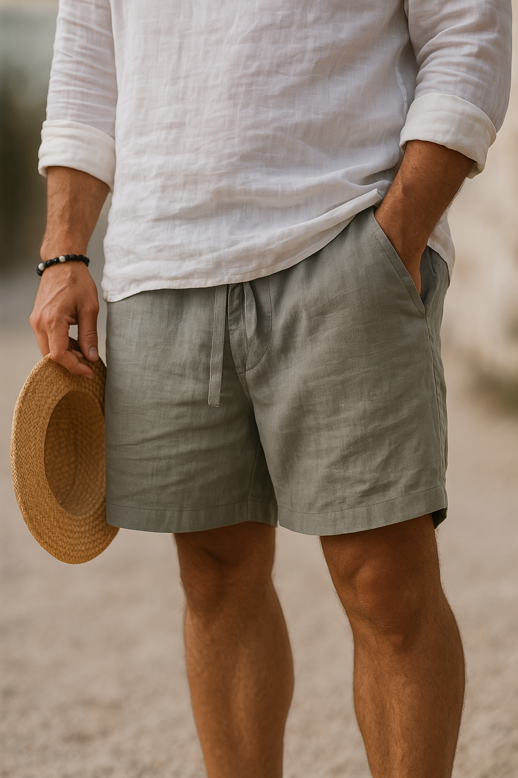 Lightweight Mens Summer Cotton Shorts