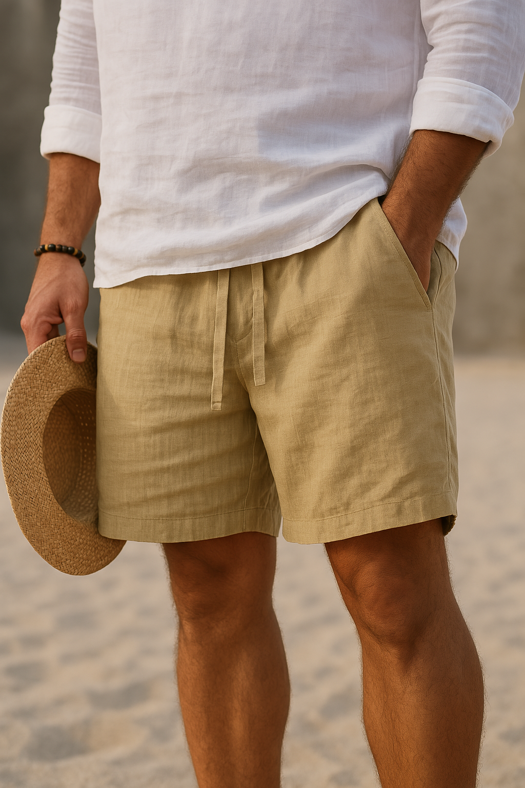 Lightweight Mens Summer Cotton Shorts