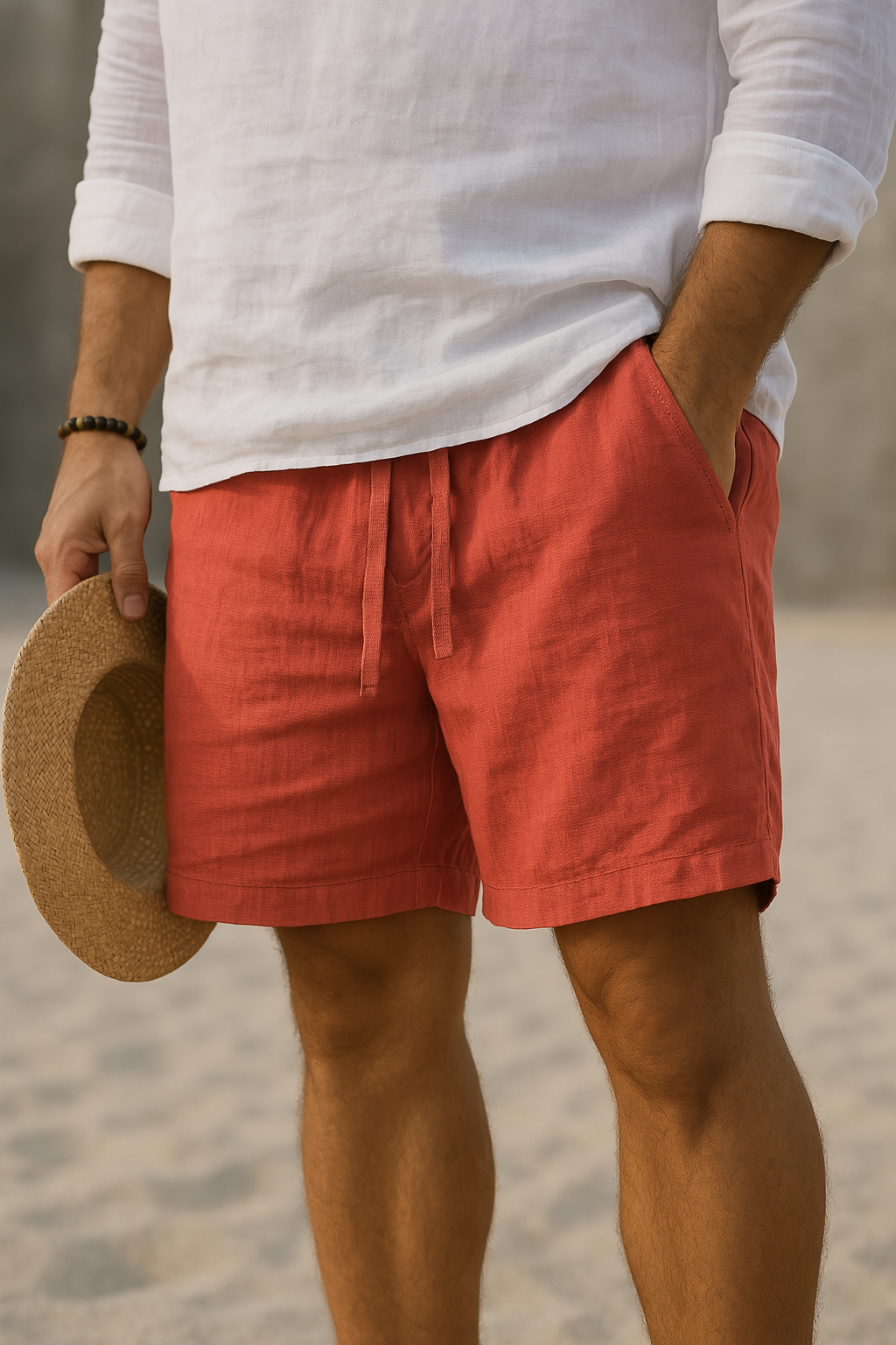 Lightweight Mens Summer Cotton Shorts