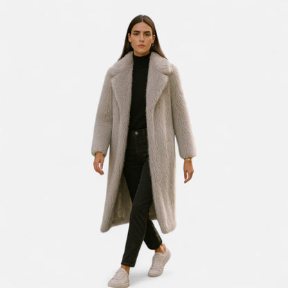 Luxurious Faux Fur Ladies Winter Coat