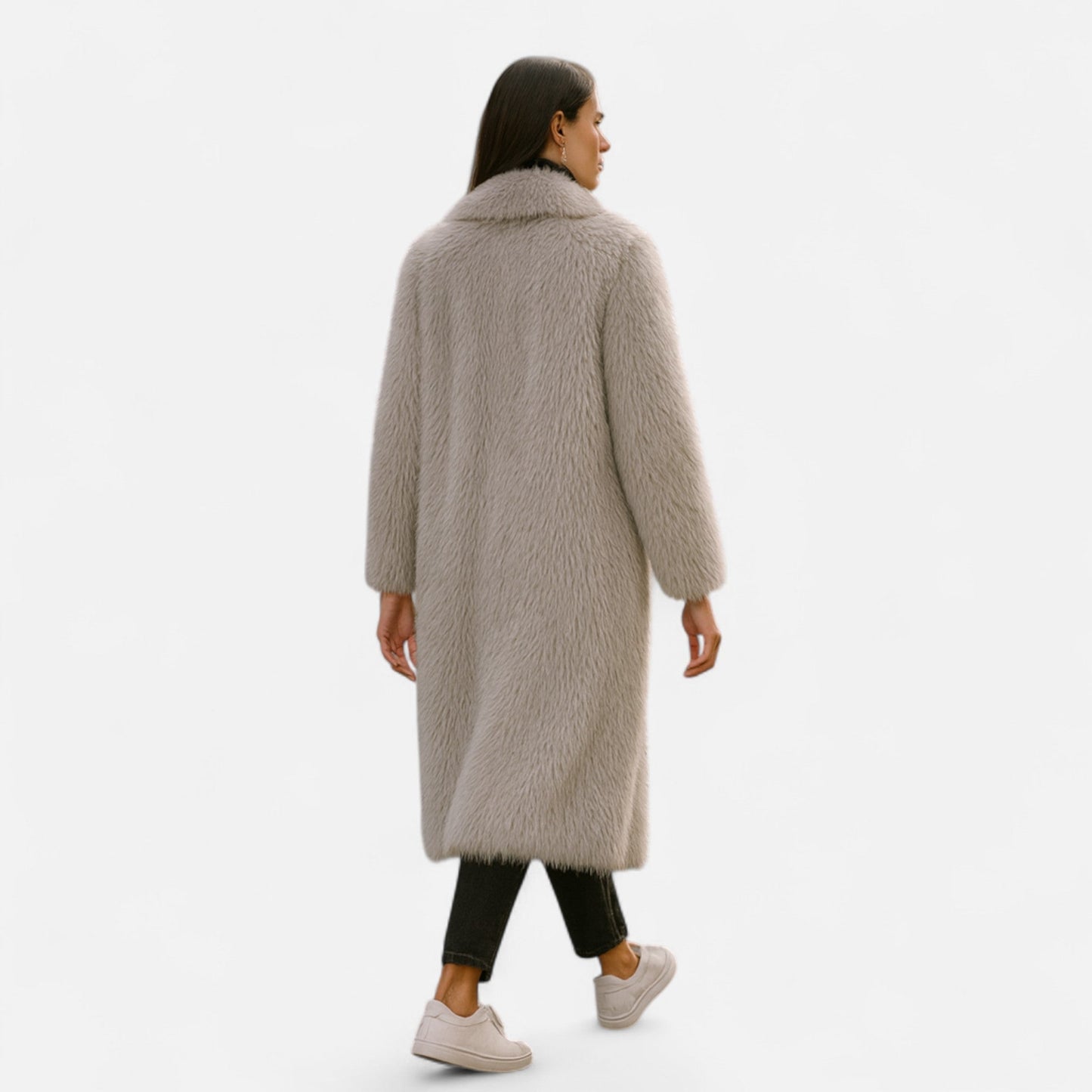 Luxurious Faux Fur Ladies Winter Coat