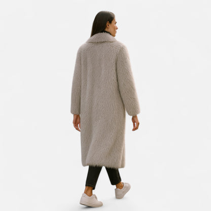 Luxurious Faux Fur Ladies Winter Coat