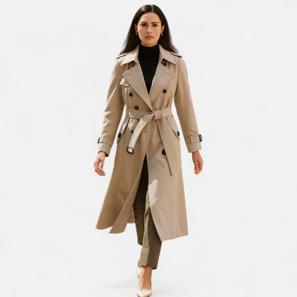 Ladies Long Waterproof Trench Coat