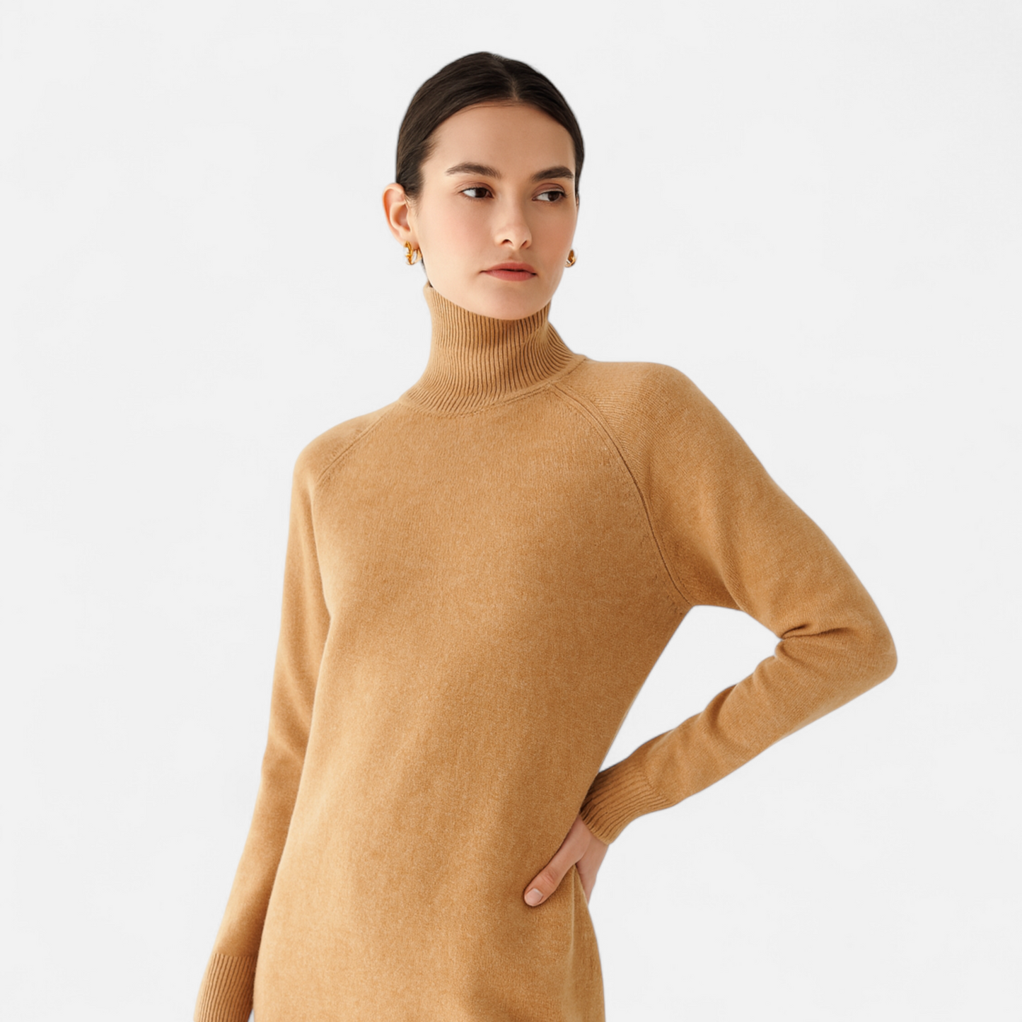 Soft Women's Crew Neck Cashmere Sweater