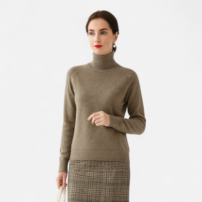 Soft Women's Crew Neck Cashmere Sweater
