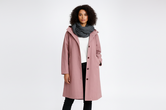 Women's Cozy Fall Long Cotton Coat - Luxivelle