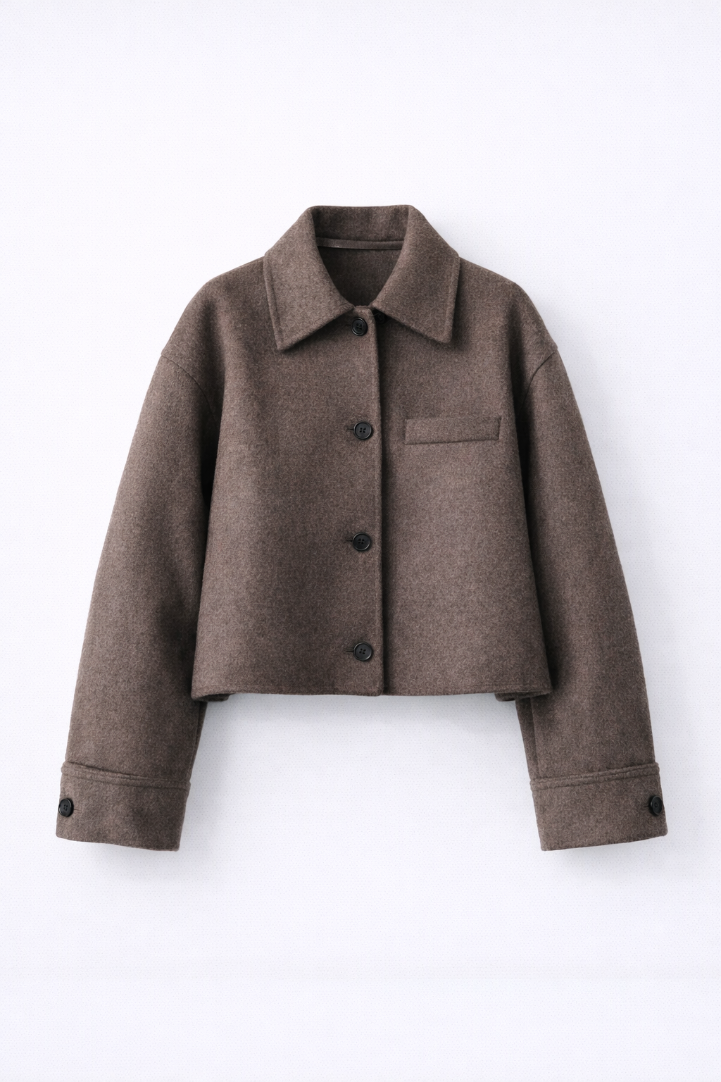 Warm Winter Oversized Wool Look Short Coat