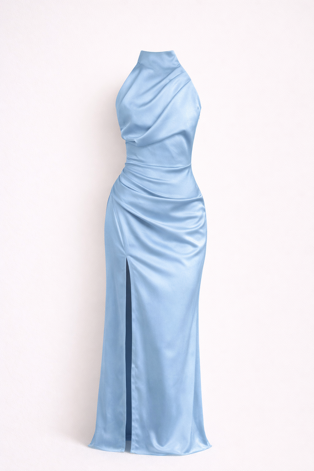 Navy Blue Chiffon Flowy Dress