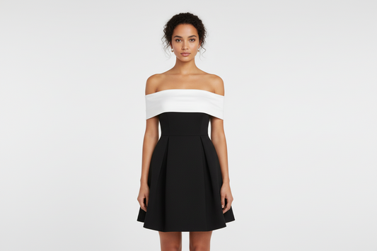 Black Beautiful Bow Back Dress - Luxivelle