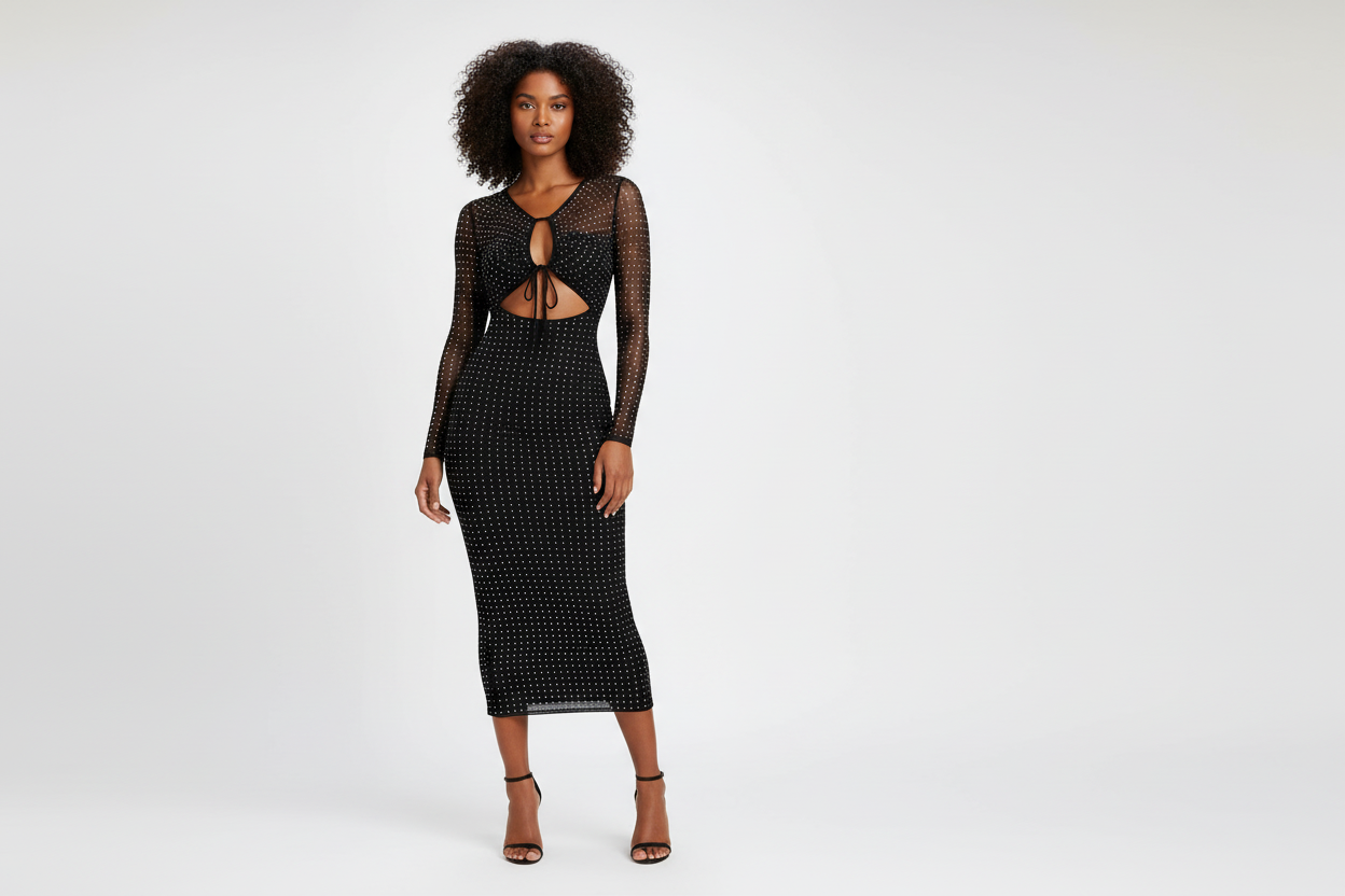 Elegant Evening Starlight Maxi Dress - Luxivelle