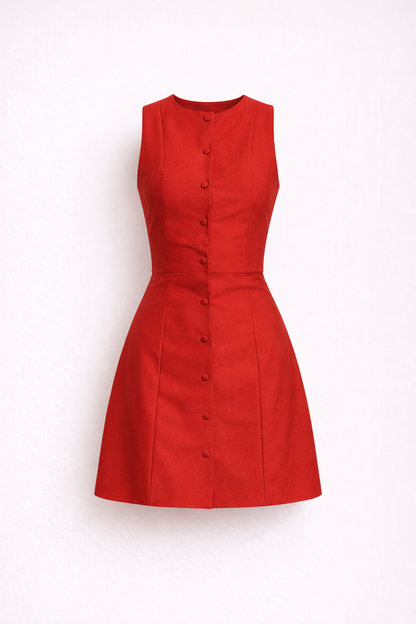Red Off The Shoulder Mini Dress