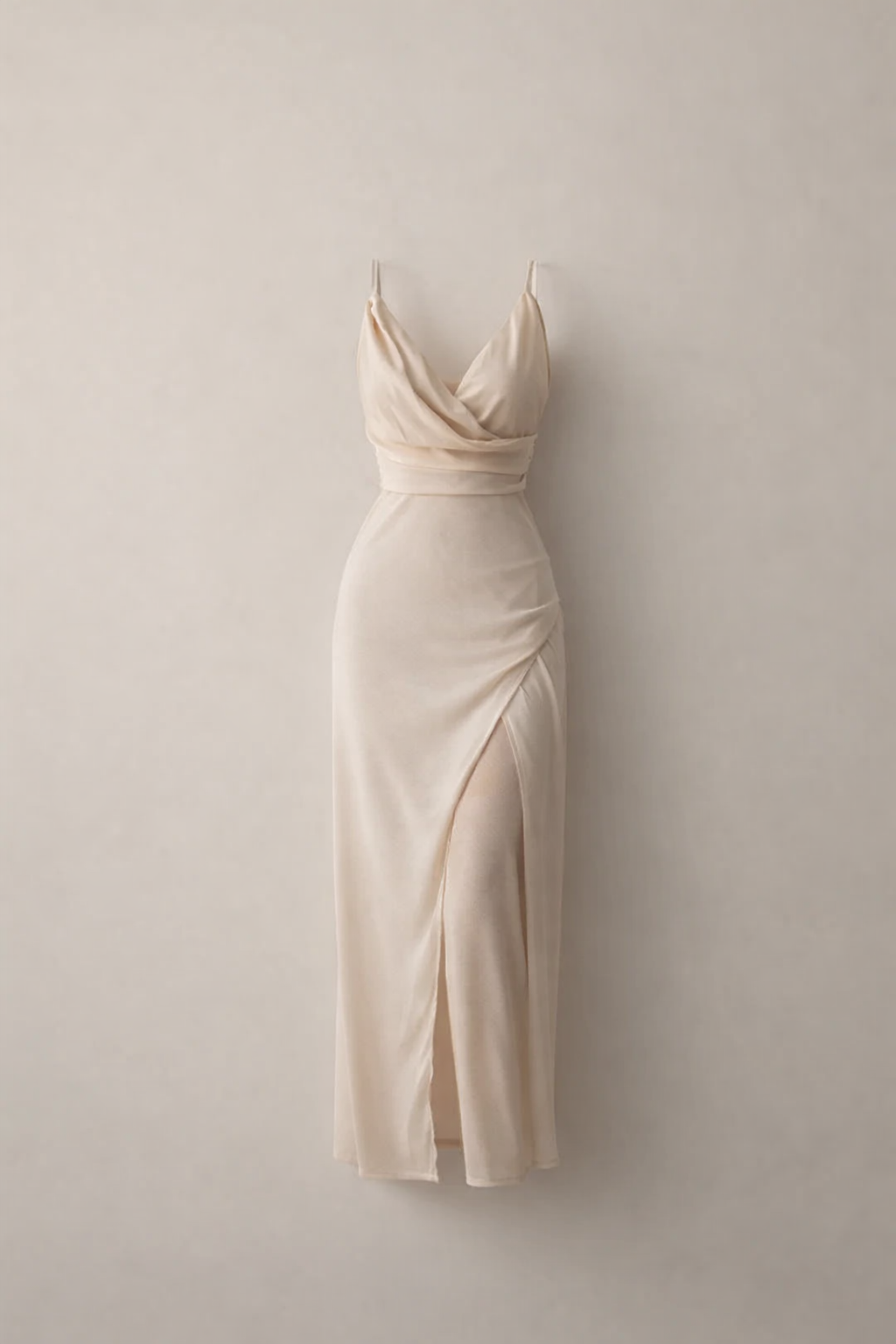 Luxurious Silk Flowy Evening Dress