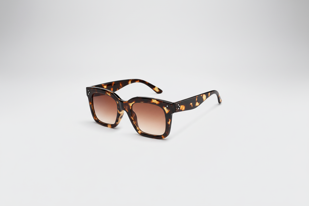 Trendy Havana Large Shade Sunglasses with Tinted Lenses - Luxivelle